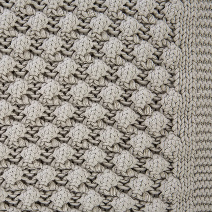 Weave Effect Knitted Throw